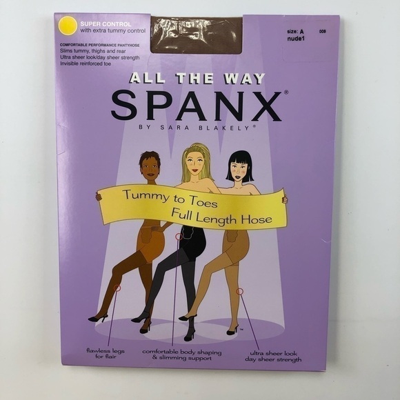 𝅺spanx - All the Way Super Control pantyhose Size A Nude - Picture 1 of 4